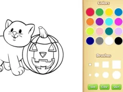 Igra Halloween Coloring Book online