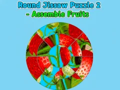Igra Round jigsaw Puzzle 2 - Assemble Fruits online