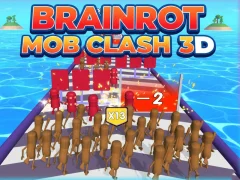 Igra Brainrot Mob Clash 3D online