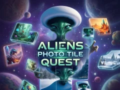 Igra Aliens Photo Tile Quest online