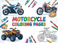 Igra Motorcycle Coloring Pages online