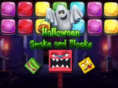 Igra Halloween Snake and Blocks online