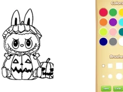 Igra Halloween Labubu Coloring & Drawing Game online