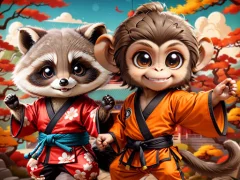 Igra Kung-Fu Little Animals online