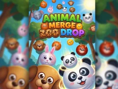 Igra Animal Merge Zoo Drop online
