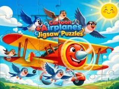 Igra Cartoon Airplanes: Jigsaw Puzzles online