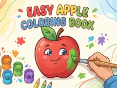 Igra Easy Apple Coloring Book online