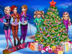 Igra Princesses Christmas tree online