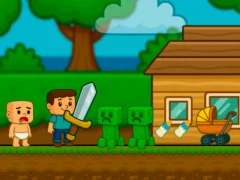 Igra Baby Noob Help! Steve online