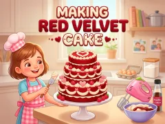 Igra Making Red Velvet Cake online