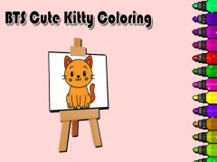 Igra BTS Cute Kitty Coloring online