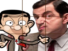 Igra Mr Bean Tile Puzzle online
