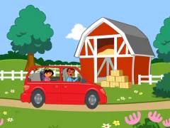 Igra Dora The explorer Dora's Ride-Along Animal Photo Adventure online