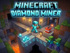 Igra Minecraft Diamond Miner online
