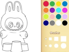 Igra Easy Labubu Coloring Book online