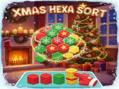 Igra Xmas Hexa Sort online