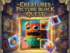 Igra Creatures Picture Block Quest online