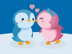 Igra Cute Penguin Puzzle online