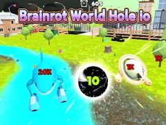 Igra Brainrot World Hole io online
