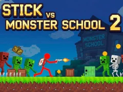 Igra Stick vs Monster School 2 online