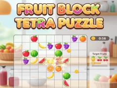 Igra Fruit Block Tetra Puzzle online