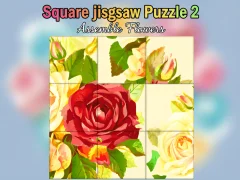 Igra Square jigsaw Puzzle 2  Assemble Flowers online