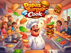 Igra Papas Burger Cook online