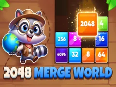 Igra 2048 Merge World online