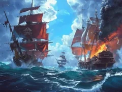 Igra Pirate Ships: Build and Fight online