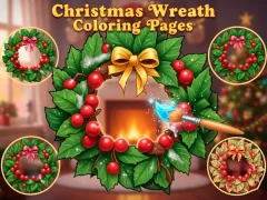 Igra Christmas Wreath Coloring Pages online