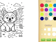 Igra Dog Coloring Book online