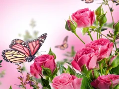Igra Butterflies Puzzle online