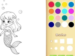 Igra Mermaid Coloring Book For Kids online