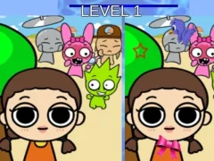Igra Sprunki and Squid Game Difference online