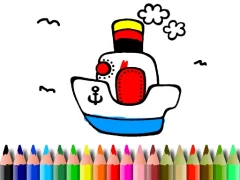 Igra Back to School: Boat Coloring online