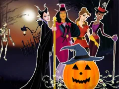 Igra Princesses Halloween Night online