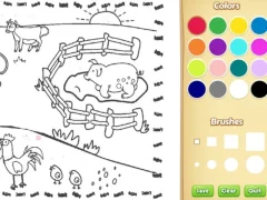 Igra Farming Coloring Book For Kids online
