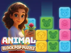 Igra Animal Block Pop Puzzle online