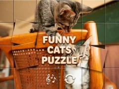 Igra Funny Cats Puzzle online