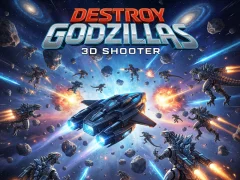 Igra Destroy Godzillas: 3D Shooter online