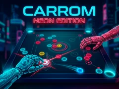 Igra Carrom Neon Edition online