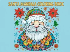 Igra Santa Mandala Coloring Pages online