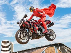 Igra Real Motorbike Super Hero Stunt 3D online