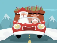 Igra Santa Giving Presents Jigsaw online