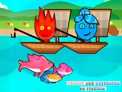 Igra FireBoy And WaterGirl Go Fishing online