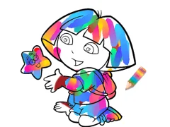 Igra Jungle Girl: Coloring Pages online