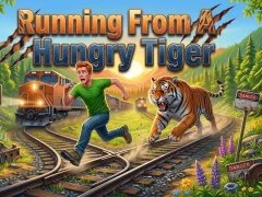 Igra Running From A Hungry Tiger online