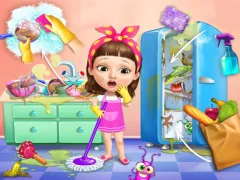 Igra Sweet Baby Girl Cleanup Messy House online