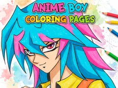 Igra Anime Boy Coloring Pages online