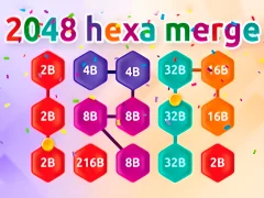 Igra 2048 Hex Chain Merge online